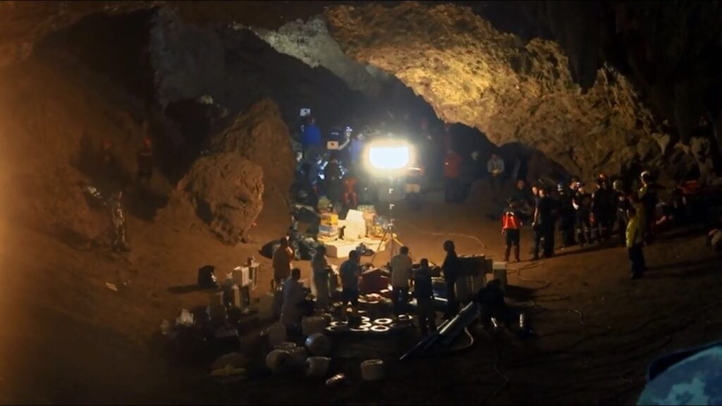 Picture of the entrance chamber of Tham Luang cave rescue 
