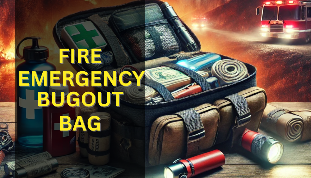 Fire emergency bugout bag