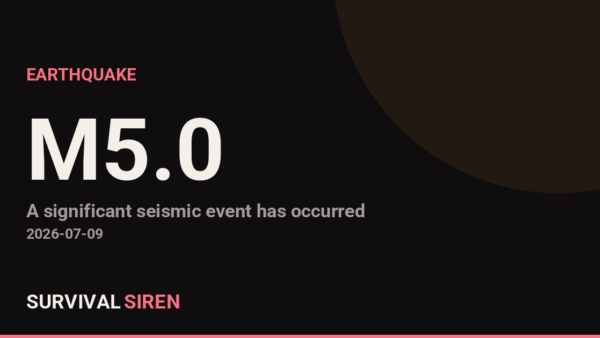 M5.0 Earthquake Near Xunchang, China - Regional Impact Expected