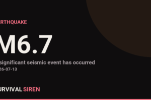 M6.7 Earthquake - southeast of the Loyalty Islands