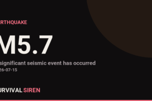 M5.7 Earthquake - east of the South Sandwich Islands