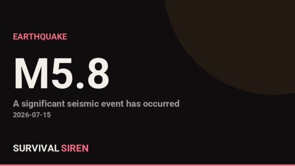 Magnitude 5.8 Earthquake Strikes South of Fiji Islands