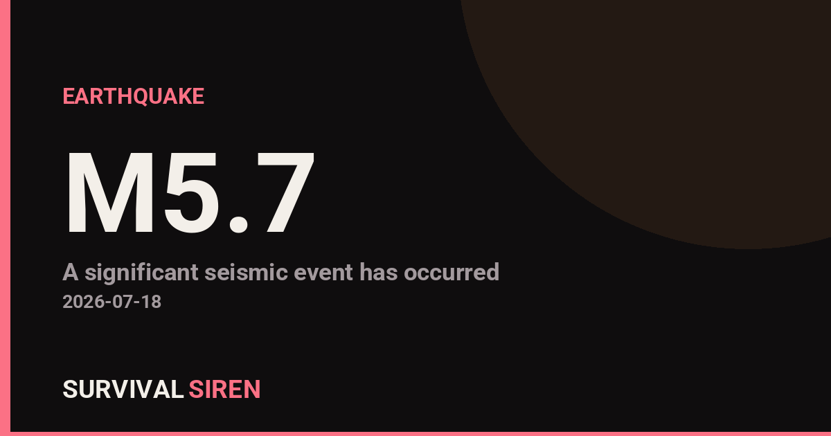 Magnitude 5.7 Earthquake Strikes off Mexico's Pacific Coast