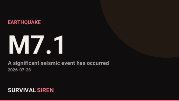 M7.1 Earthquake Strikes Near Uki, Japan; Tsunami Watch in Effect
