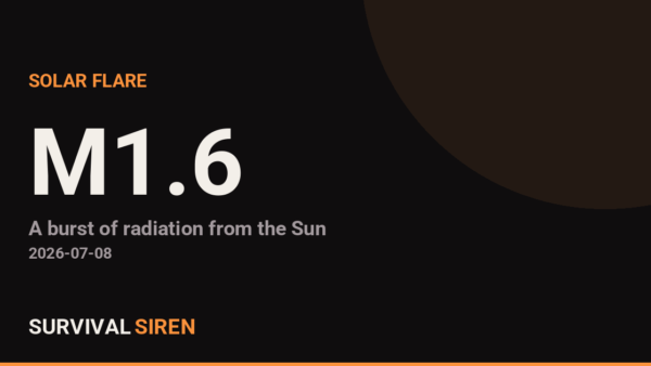 M1.6 Solar Flare Detected; Monitor for Radio Effects Today