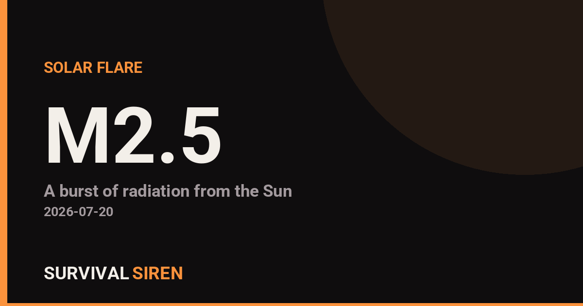 M2.5 Solar Flare Detected on the Sun