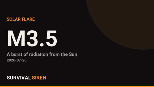 M3.5 Solar Flare Detected on the Sun