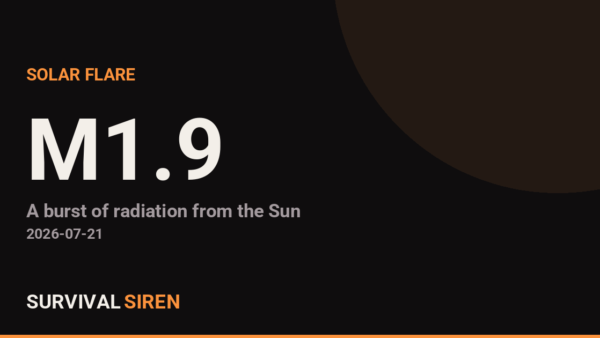 M1.9 Solar Flare Triggers Radio Blackout on Sunlit Side of Earth