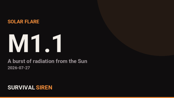 M1.1 Solar Flare Detected; Possible Radio Effects and Storm Watch Ahead
