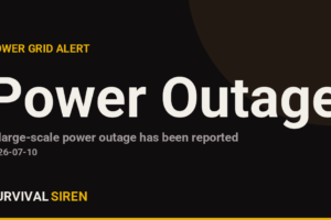 Large-Scale Power Outage Reported; Grid Under Stress
