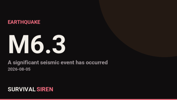 M6.3 Earthquake Strikes South of Kermadec Islands