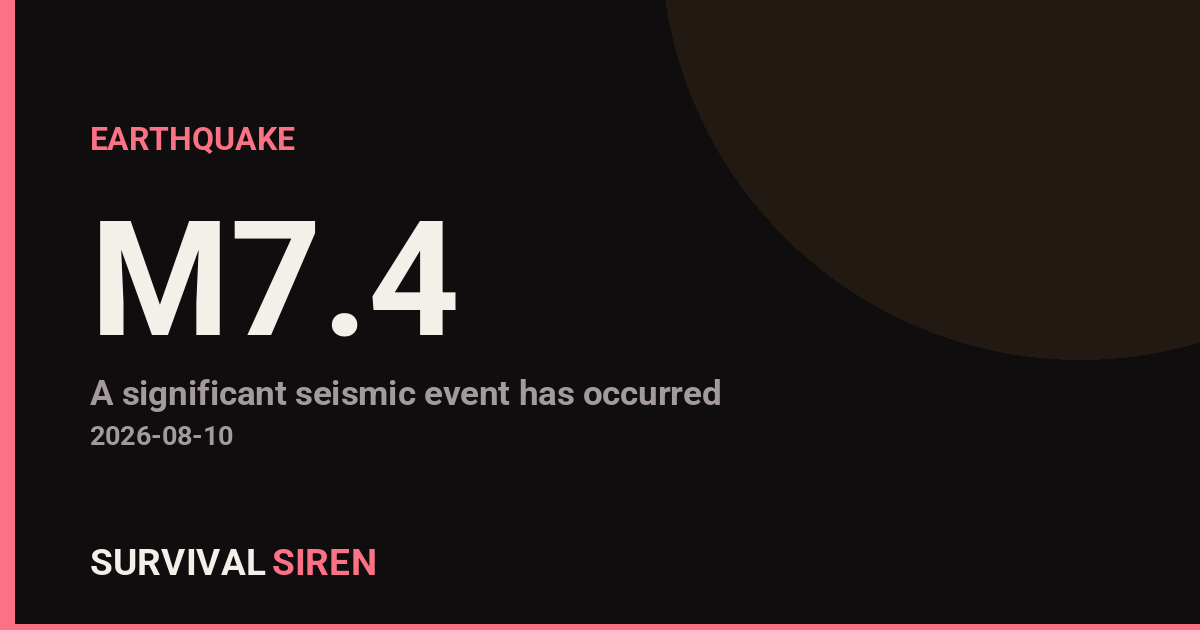 M7.4 Earthquake Strikes Colombia; No Tsunami Warning Issued