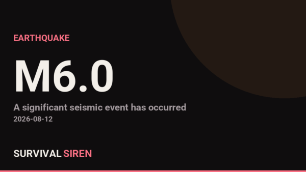 M6.0 Earthquake Strikes South Sandwich Islands Region