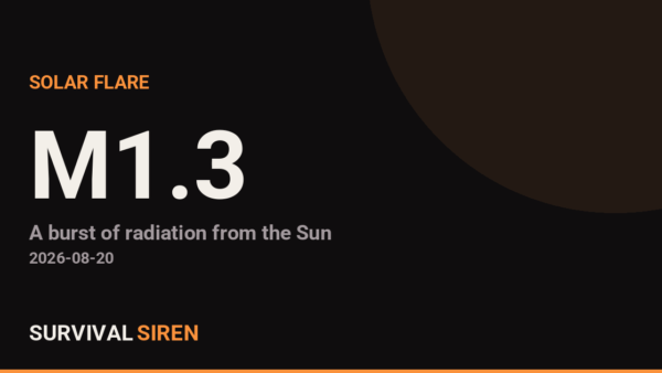 M1.3 Solar Flare Detected on the Sun