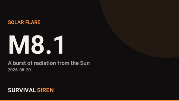 M8.1 Solar Flare Detected on the Sun