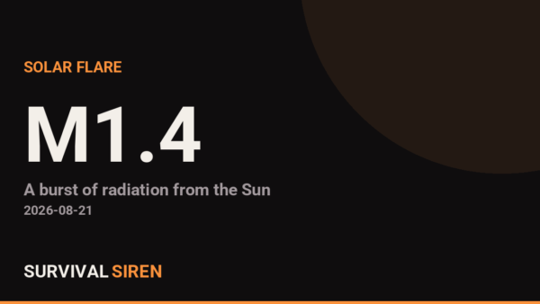 M1.4 Solar Flare Detected on the Sun