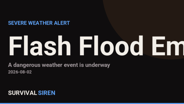 Flash Flood Emergency Declared in Surry, North Carolina