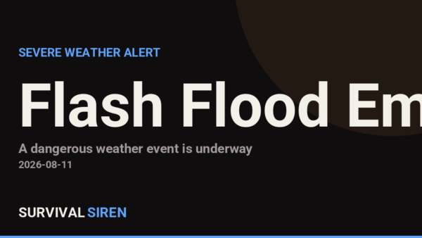 Flash Flood Emergency Declared in Perry, Ohio