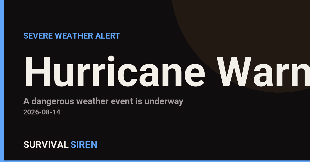 Hurricane Warning Issued for Hawaii Big Island – 12 Areas Affected