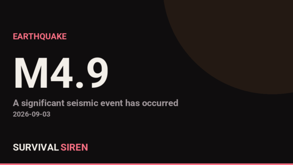 M4.9 Earthquake Strikes 90 km South-Southwest of Nikolski, Alaska