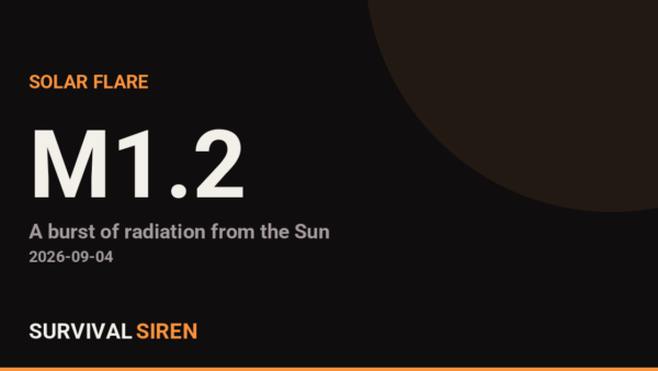 M1.2 Solar Flare Detected — Minor Radio Blackouts Possible on Sunlit Side