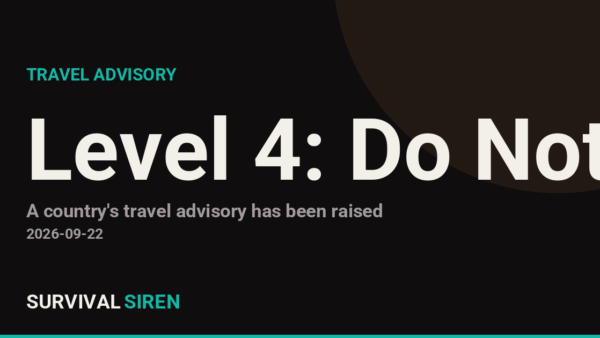 U.S. Raises Gaza Travel Advisory to Level 4: Do Not Travel