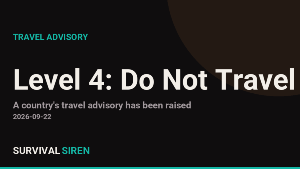 Gaza Travel Advisory Raised to Level 4: Do Not Travel