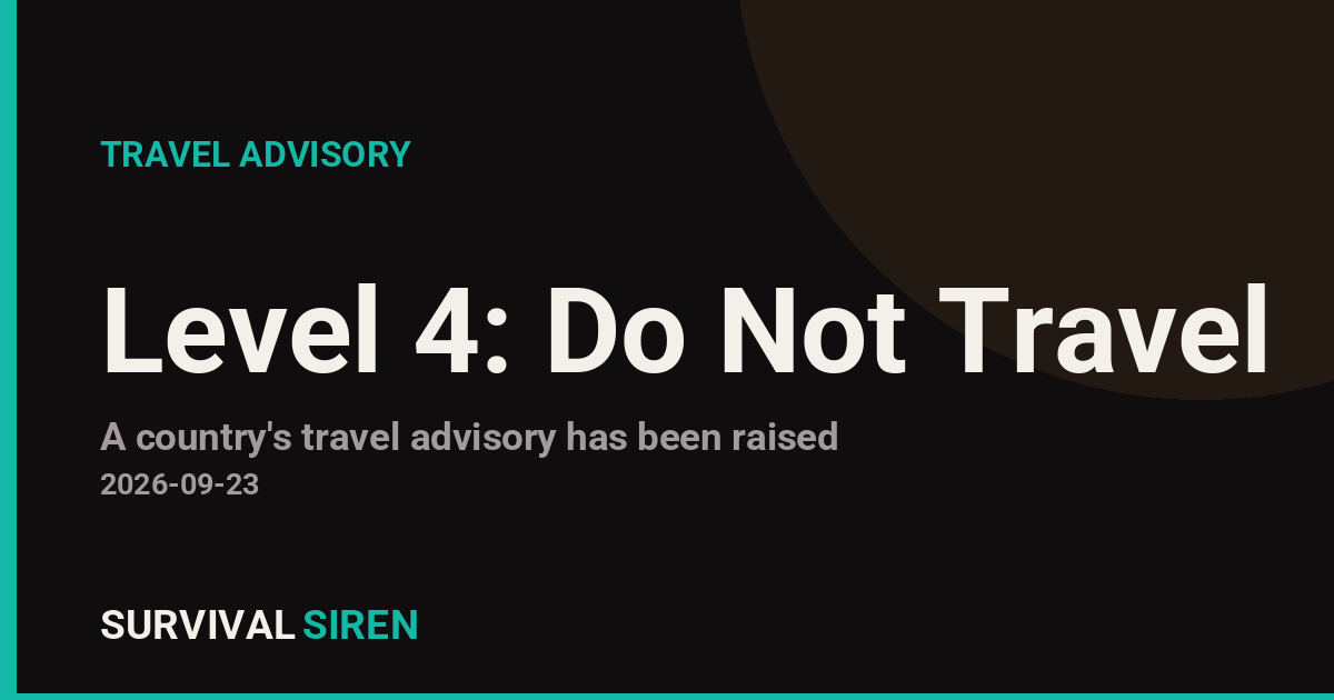 Ukraine Travel Advisory Raised to Level 4: Do Not Travel