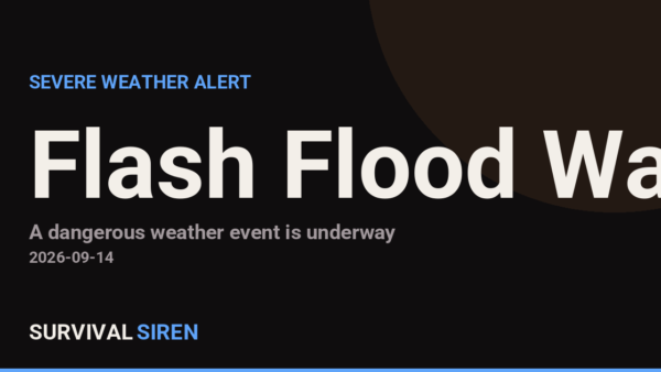 Flash Flood Warning Issued for Parts of Arizona and Colorado
