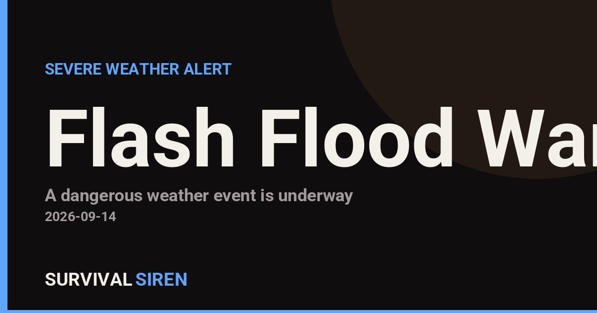 Flash Flood Warning Issued for Parts of Arizona and Colorado