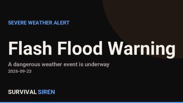 Flash Flood Warning Active Overnight for El Paso, TX and Southern New Mexico Areas Until 6 AM MDT