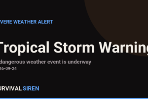 Tropical Storm Warning Issued for the Big Island of Hawaii