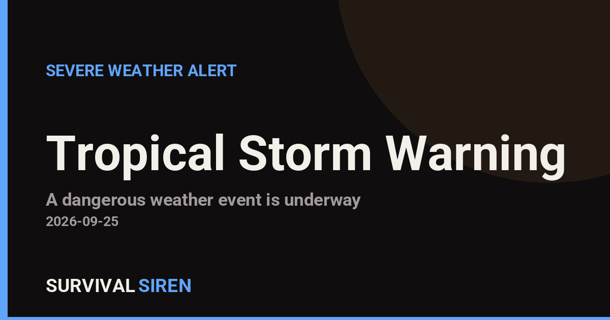 Tropical Storm Warning Issued for Hawaii's Big Island — 12 Areas Covered