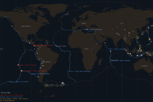Global Seismic Stress Report: Busy Pacific Edges, Quiet Mid-Ocean Faults