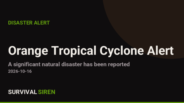Orange Alert: Tropical Storm ONE-26 Affects Cook Islands