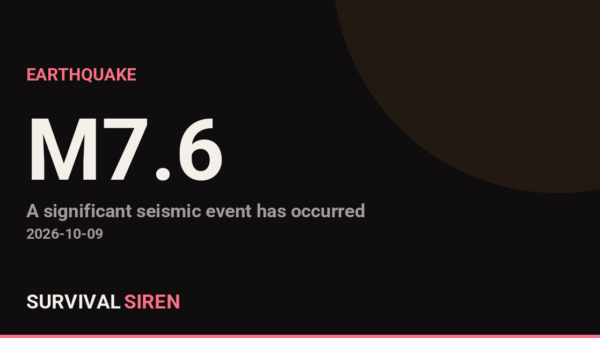 Magnitude 7.6 Earthquake Strikes Near Pitaloza Arriba, Panama