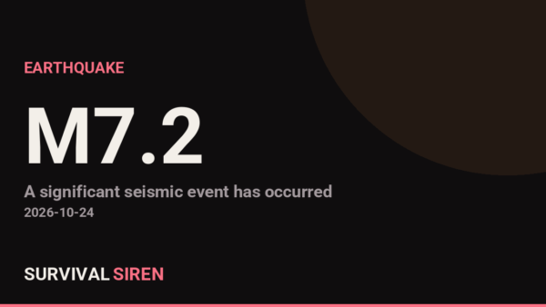 Magnitude 7.2 Earthquake Strikes Offshore Vanuatu, West of Sola