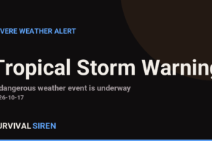 Tropical Storm Warning Issued for Saipan and Tinian