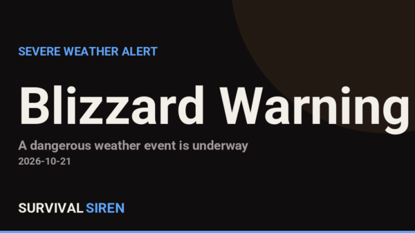 Blizzard Warning Issued for Western Alaska Coast and Seward Peninsula Through Early Friday
